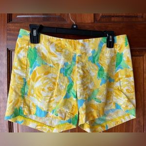 Vintage Lilly Pulitzer (Holy Grail) Yellow First Impression Shorts. Size 2